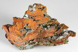 Rosasite and Calcite Crystal Association - Mexico #180775-1